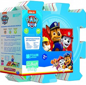 Pěnové puzzle Paw Patrol/Tlapková patrola 32x32x1cm 8ks v sáčku