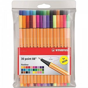 Popisovač STABILO point liner 88 sada 30 ks v PVC pouzdru