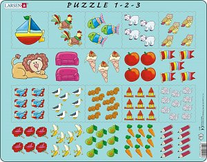 Puzzle MAXI - Počítání pro nejmenší s obrázky/10 dílků