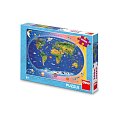 Mapa The World (dětská): puzzle 300XL dílků