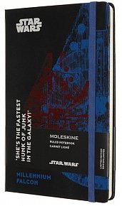Moleskine Star Wars zápisník L Falcon, linkovaný