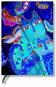 Blok - Blue Cats and Butterflies Midi Wrap - link.