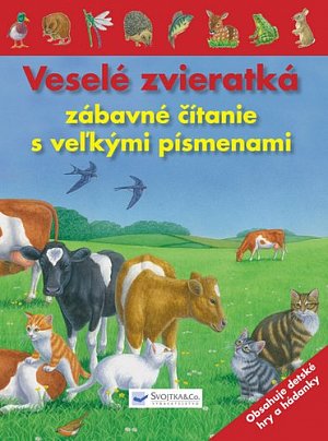 Veselé zvieratká zábavné čítanie s veľkými písmenami