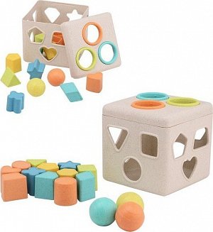Vkládačka kostka Happy World bio plastic
