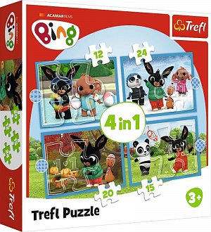 Puzzle Bing: Roční období 4v1 (12,15,20,24 dílků)