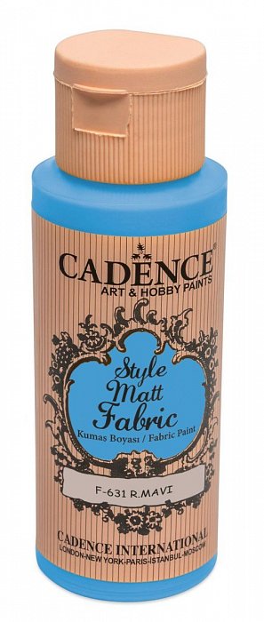 Textilní barva Cadence Style Matt Fabric - královská modrá / 50 ml