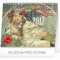 Kalendář stolní 2017 - Alfons Mucha, 13x16,5cm