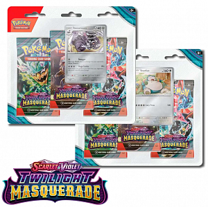 Pokémon TCG: Scarlet & Violet 06 Twilight Masquerade - 3 Blister Booster