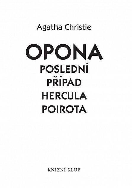 Náhled Opona: Poslední případ Hercula Poirota, 3.  vydání