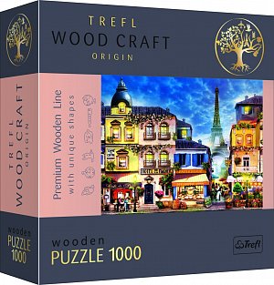 Trefl Wood Craft Origin Puzzle Francouzská ulice 1000 dílků