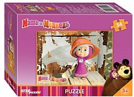 Puzzle mini 54 Máša a Medvěd - Malujeme