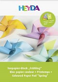 HEYDA Blok barevných papírů 130 g A4 - větrník 10 listů