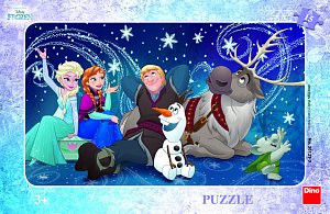 Ledové království - Sněhové vločky - puzzle 15 dílků