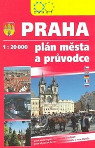 Praha knižní plán s průvodcem