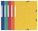 Exacompta spisové desky s gumičkou a štítkem, A4 maxi, prešpán, mix barev - 10ks