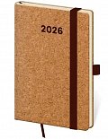 Kapesní diář 2026 Cork s poutkem