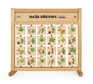 Pexeso zvukové stolní - Naše dřeviny