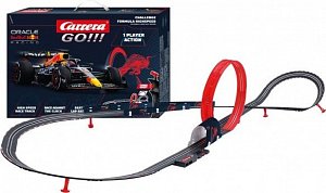 Autodráha Carrera GO!!! 68002 F1 Challenger 6m + 1 formule v krabici 54x36x7cm