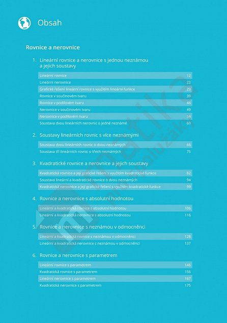 Náhled Matika pro spolužáky: Rovnice a nerovnice - Učebnice, 1.  vydání