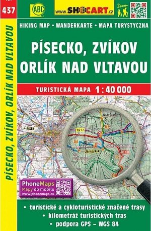 SC 437 Písecko, Zvíkov, Orlík nad Vltavou 1:40 000