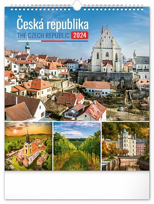 Kalendář 2024 nástěnný: Česká republika, 30 × 34 cm