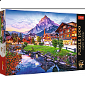 Puzzle Premium 1000 dílků  - Photo Odyssey: Alpská vesnice, Švýcarsko