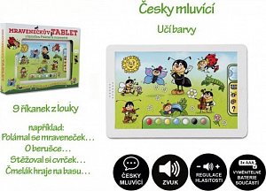 Mravenečkův tablet plast na baterie se zvukem v krabici