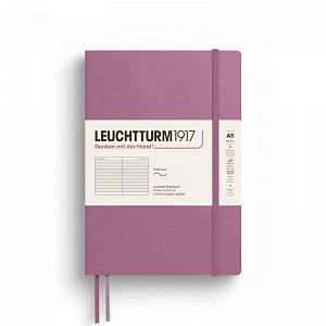 Leuchtturm1917 Zápisník Dusty Rose Softcover A5 linkovaný