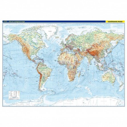 Náhled Svět – nástěnná obecně zeměpisná mapa 1 : 22 000 000