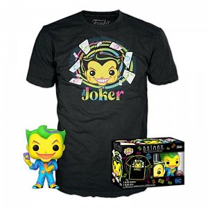 Funko POP & Tee: DC Comics - Joker BlackLight special edition (velikost trička L)