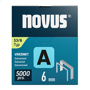 Novus tenké, drátové sponky typ A, 53 F/10 mm, Super Hard, 5000 ks