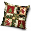 Dekorační polštářek Vánoční Patchwork