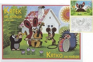 Krtek se raduje - omalovánky A5