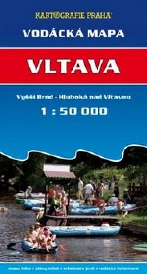 Vodácká mapa - Vltava/Vyšší Brod - Hluboká nad Vltavou/1:50 tis.