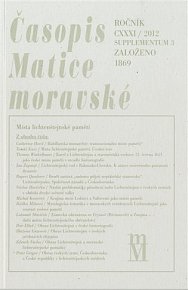 Časopis Matice moravské supplementum 3/2012