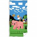 Dětská osuška Minecraft Prase a Kachna