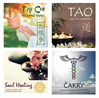 Komplet relaxační hudby - 4 CD (Tai Chi, Tao meditation, Soul  healing, Čakry)
