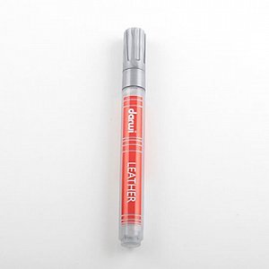 DARWI LEATHER fixy na kůži a koženku - Stříbrná 6 ml