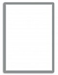 djois Magneto - samolepicí rámeček, 50 x 70 cm, stříbrný, 1 ks