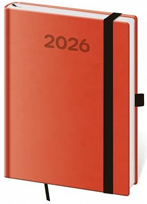 Diář 2026 denní B6 Print Pop - oranžová