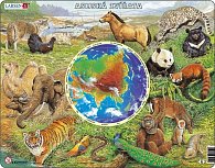 Puzzle MAXI - Zvířata Asie/90 dílků