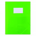 DONAU spisové desky s gumičkou a štítkem, A4, PP, zelené