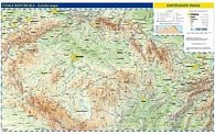 Česká republika - nástěnná obecně zeměpisná mapa 1:500 000/TUBUS