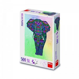 Puzzle XL relax Slon 500 dílků