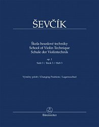 Škola houslové techniky op. 1, sešit 3, výměny poloh