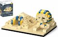 Stavebnice mini KOCO Pyramida a sfinga plast 410 ks v krabičce 13x16,5x7cm