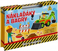 Náklaďáky a bagry - Box s magnety