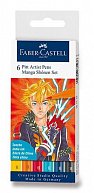 Faber - Castell Popisovač Pitt Artist Pen Manga Shonen 2 6 ks