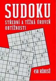 Sudoku - střední a těžká úroveň obtížnosti - 438 rébusů (červená)