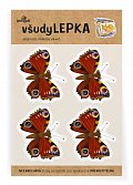 všudyLEPKA vel. 1 -019 - Babočka paví oko 4x